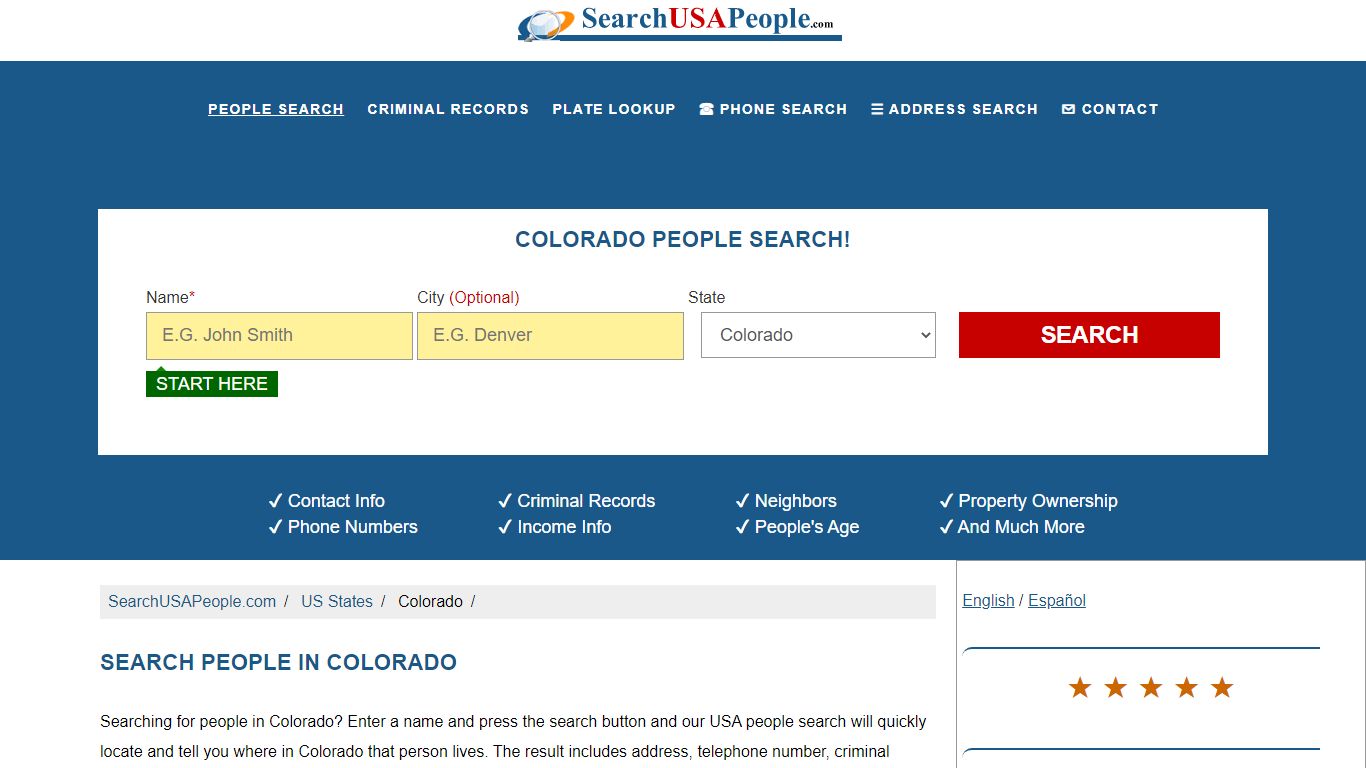 Colorado People Search | SearchUSAPeople