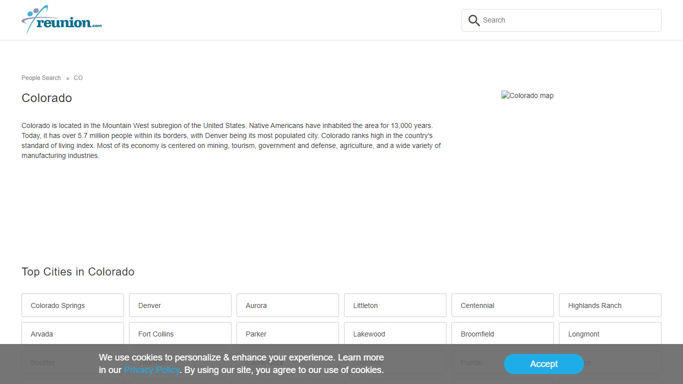 Colorado People Finder & People Search - Reunion.com